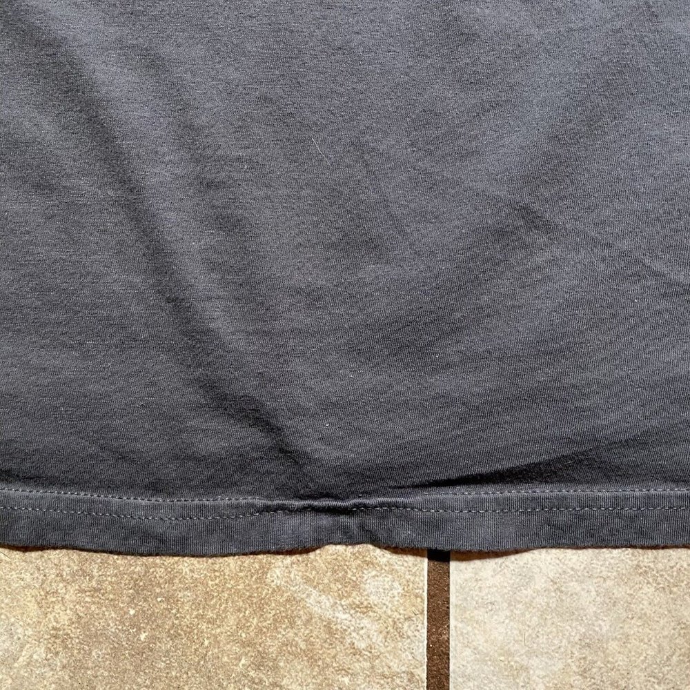 Marmot Men’s T Shirt Size 2XL Mountain Peak Spell Out Organic Cotton Gray Hike - Picture 4 of 7